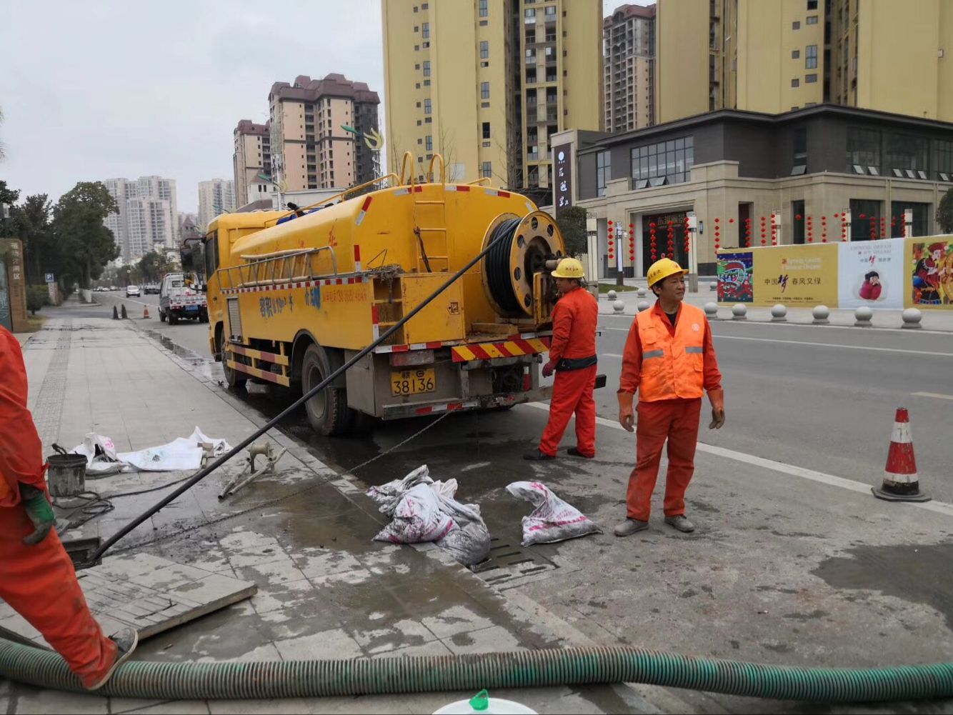 洛江排污管道清淤-管道清洗