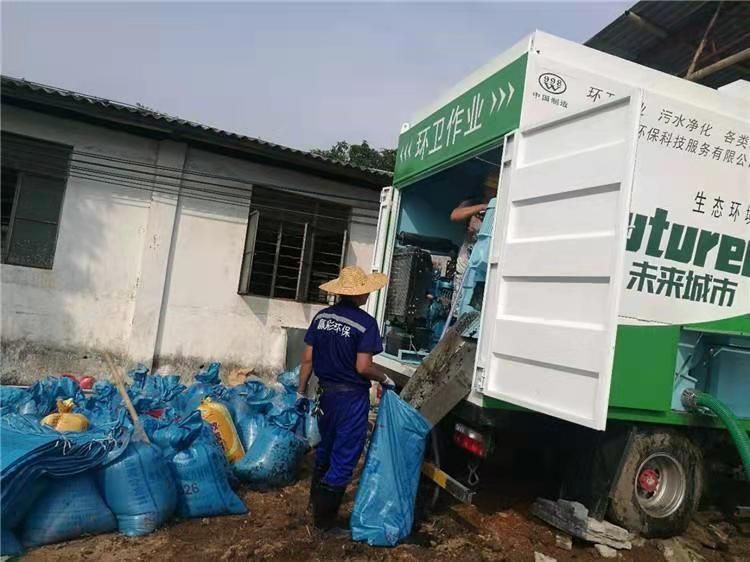 洛江工业污泥压干处理